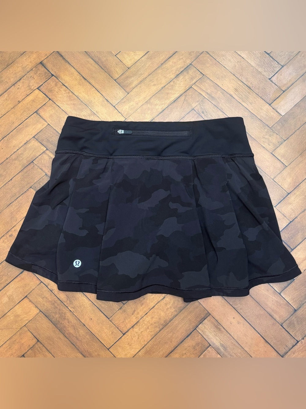 Lululemon Pace Rival Mid Rise Skirt Skort In Heritage 365 Camo Deep Coal Size 4
